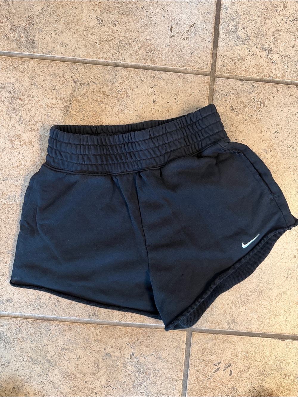Nike Black Women's Athletic Shorts with Swoosh Accent